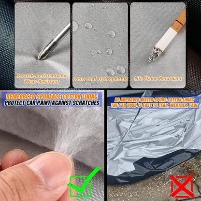 Breathable New Material, Waterproof Car Cover, Locks and Zipper Doors, - Image 5