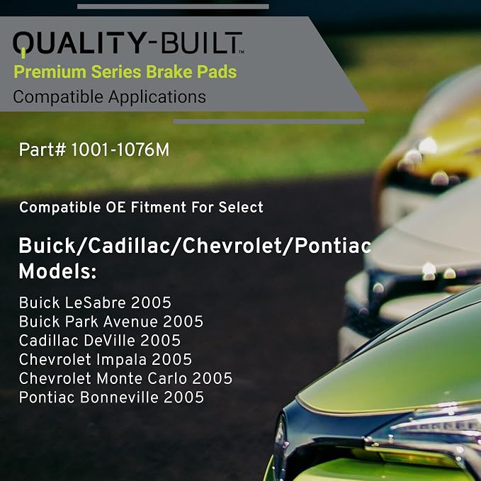 Premium Semi-Metallic Front Brake Pads Compatible - Image 3