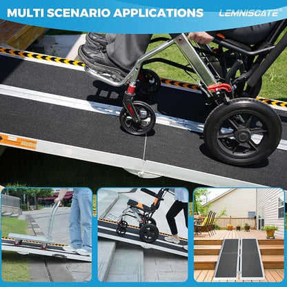 LEMNISCATE Portable Wheelchair Ramp, 7FT Ramps - Image 6