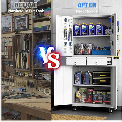 Metal Garage Storage Cabinet - Image 6