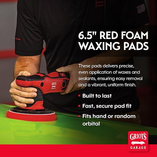 Griot's Garage 6.5” Red Foam Waxing Pads - Image 2