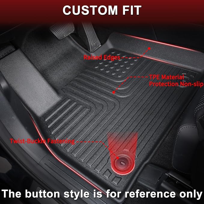 Wayhigh-All Weather Floor Mats and Cargo Liner Set Fit - Image 2