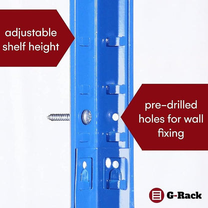 G-Rack | 5 Tier Garage Shelving Units | Metal Shelving Storage | Heavy-Duty - Image 8