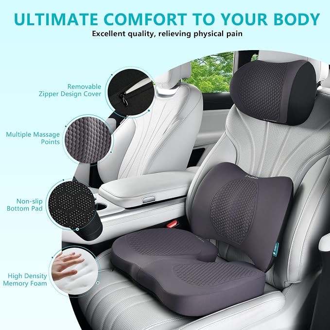 FLORICH Car Seat Cushion and Back Support - Image 2