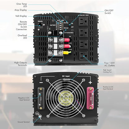 Wagan EL3746 12V 8000 Watt Power Inverter - Image 2