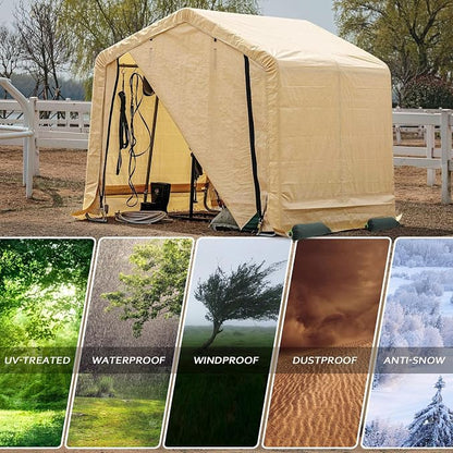 6x6 ft Heavy Duty Outdoor Storage Shed - Image 5