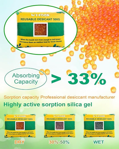 Rechargeable Desiccant Pack 6 x 500g, Moisture Absorber - Image 3