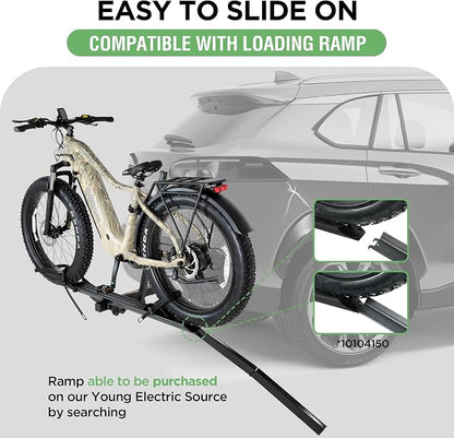 Rockland Aluminum 1-Ebike Rack, 100 lbs Capacity, Single Hitch Mount Electric - Image 6