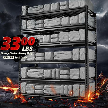 REIBII 3300LBS Garage Shelving 48" W Storage Shelves 6 Tier Garage Shelving - Image 4