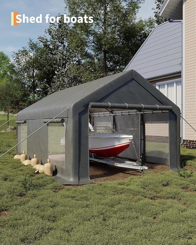 13 x 20ft Heavy-Duty Carport Canopy - Image 2