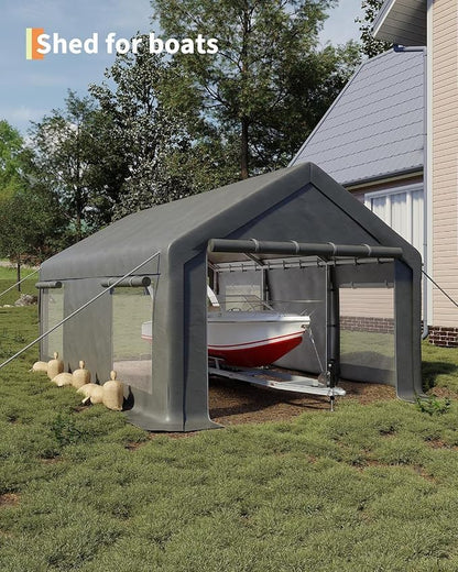 12 x 20ft Heavy-Duty Carport Canopy - Image 5