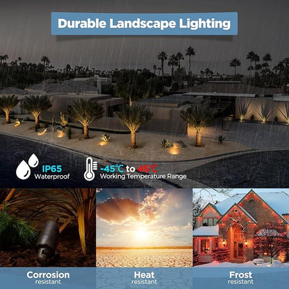 Gardencoin Solid Brass Outdoor Landscape Spotlights, 12V LED Low Voltage - Image 6
