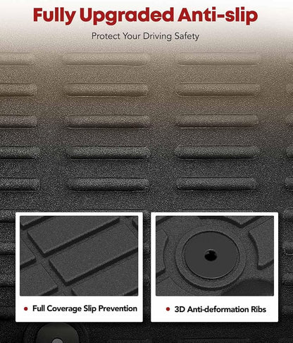 YHTAUTO Floor Mats Fit 2014-2018 Subaru Forester, TPE All Weather Car Mats - Image 4