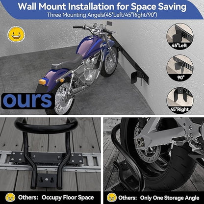 E-Track Dirt Bike Wheel Chocks, Bike and Dirt Bike in Enclosed - Image 3