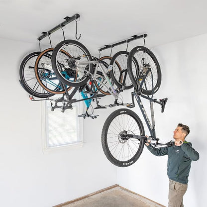 Teal Triangle Ceiling Mounted Bike Rack - Image 7