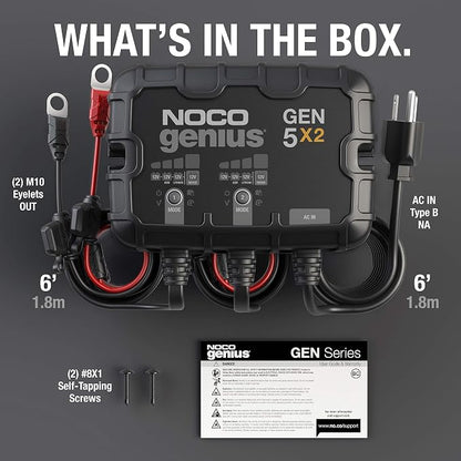 NOCO Genius GEN5X2: 2-Bank, 10A Onboard Battery Charger - Image 7