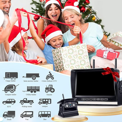 Dual RV Backup Camera Wireless for Trailer: Easy Setup Solar RV Rear View Camera - Image 9