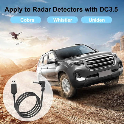 Radar Detector Cable, USB to DC3.5 Plug Cable, - Image 6