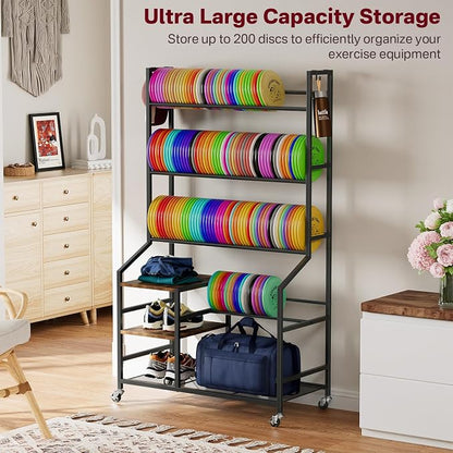 Portin 5 Tier Disc Golf Storage Rack, Disc Station Organizer - Image 3