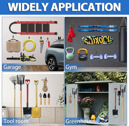 Garage Storage Hooks 14PC, Garage Wall Hooks - Image 6