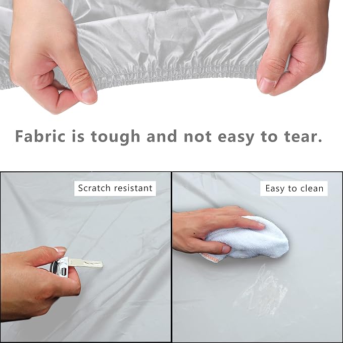 MORNYRAY Waterproof Car Cover All Weather Snowproof UV Protection Windproof - Image 5