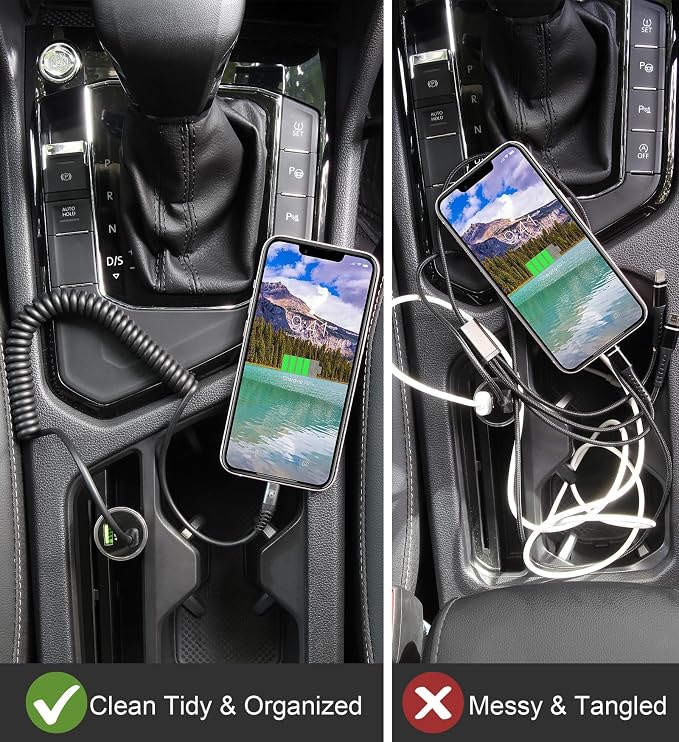 KIYODA USB Type C to Lightning Cable 6FT 2Pack, Coiled iPhone Charger Fast - Image 6