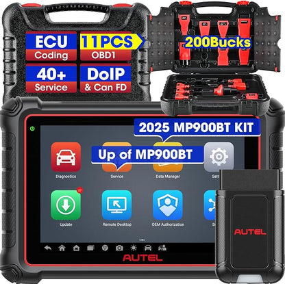 Autel MaxiPRO MP900-BT KIT Scanner: 40+ Service, 3K Bidirectional Tests by Autel
