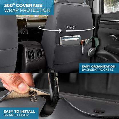Elite Edition Faux Leather & Suede Seat Covers - Image 2