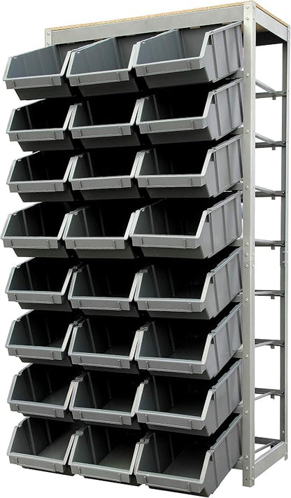 King's Rack Bin Rack Storage System Heavy Duty Steel Rack Organizer Shelving - Image 4