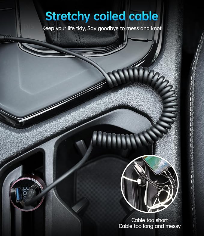 PRAKIE Coiled USB C Cable Fast Charging - Image 5
