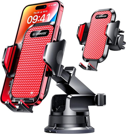 VANMASS Universal Car Phone Mount Dashboard Phone Holder, Handsfree Windshield by VANMASS