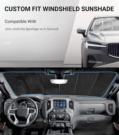 Windshield Sun Shade for Kia Sportage 2011-2016, Front Window Sunshade Shield - Image 2