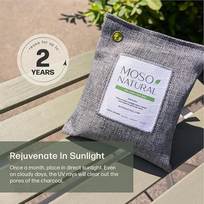 Moso Natural Air Purifying Bag 200g | Premium Bamboo Charcoal Odor Absorber - Image 9