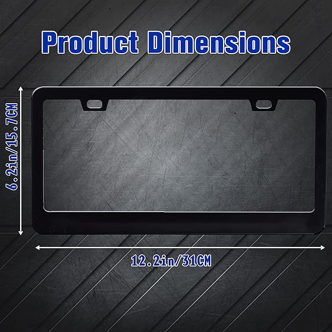 Pink Cow Print License Plate Frame Animal Texture License Plate Frames - Image 4