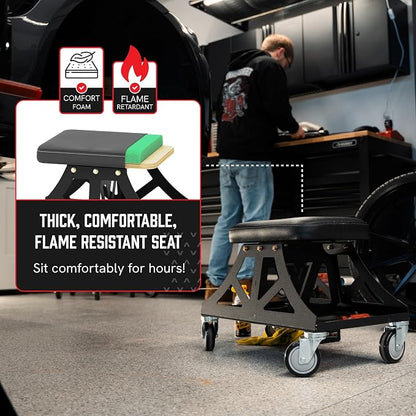 Vyper Low Pro Garage Stool - Image 3