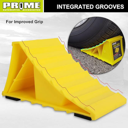 PR1ME Wheel Chocks with Non-Slip Base - Image 5