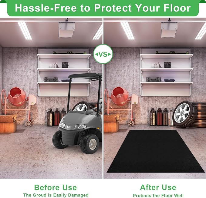 Golf Cart Parking Mat 9.84 ft. x 4.92 ft, 3.0MM Thickened Oil Absorbent - Image 5