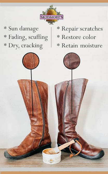 Skidmore's Leather Cream: All-Natural, Non-Toxic Leather Conditioner - Image 2