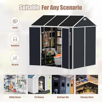 MyVoice 8x7 FT Outdoor Resin Storage Shed - Image 5