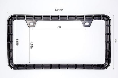 3D Chrome License Plate Frames, Pure Zinc Alloy Metal - Image 9
