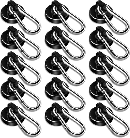 DIYMAG Black Magnetic Hooks, 70LBS Strong Heavy Duty Neodymium Magnet Magnetics by DIYMAG
