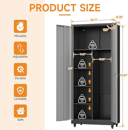 Metal Garage Storage Cabinet - Image 3