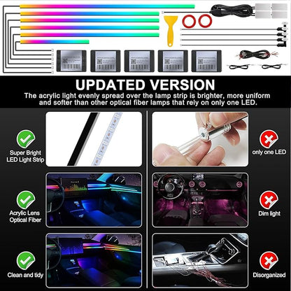 Dream+Color Acrylic Interior Car LED Strip Light - Image 5