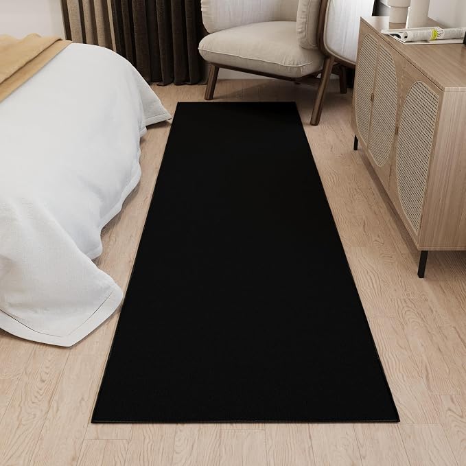 Ottomanson Hallway Runner Rug 2'7" x 12' Non Slip Solid Area Rugs Easy to Clean - Image 11