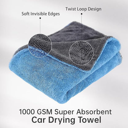 LIVOS Extra Large Car Drying Towel, Twisted Terry Microfiber Towels - Image 3