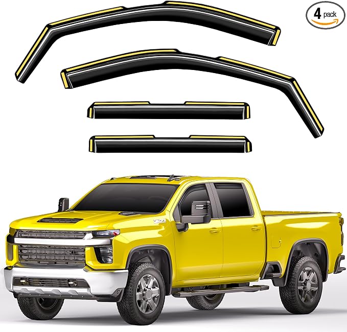in-Channel Window Rain Guards Fit by Unknown