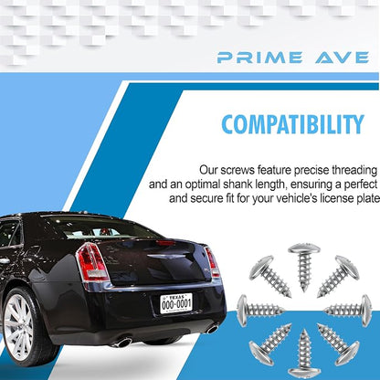 Stainless Steel License Plate Screws - Image 3