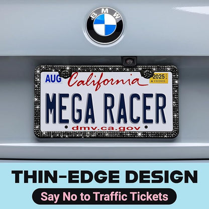 Elegant Bling License Plate Frame - Image 7