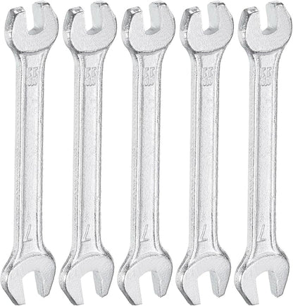 HARFINGTON 5pcs Double Open End Wrench 5.5mm x 7mm Metric 15 Degree Offset by HARFINGTON