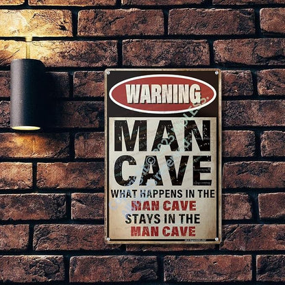 'What Happens Here, Stays Here!' Funny Man Cave Decor - Image 3